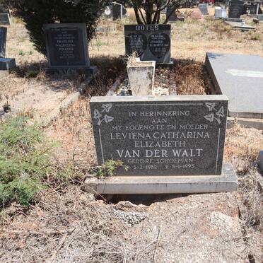 WALT Leviena Catharina Elizabeth, van der 1952-1995