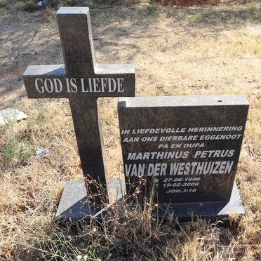 WESTHUIZEN Marthinus Petrus, van der 1949-2006
