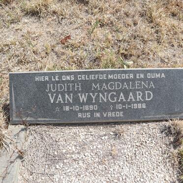 WYNGAARD Judith Magdalena, van 1890-1986
