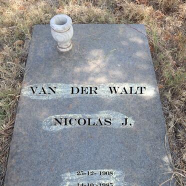 WALT Nicolas J., van der 1908-1985
