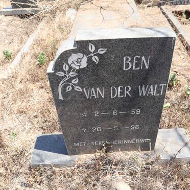 WALT Ben, van der 1959-1996