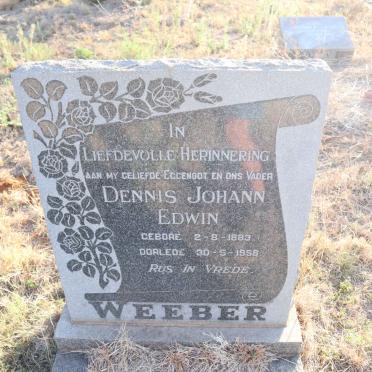WEEBER Dennis Johann Edwin 1883-1958