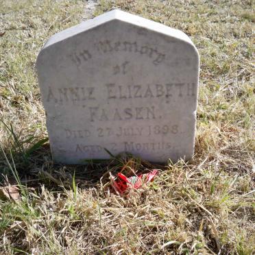 FAASEN Annie Elizabeth -1898