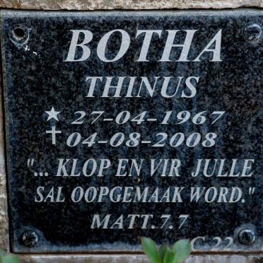 BOTHA Thinus 1967-2008