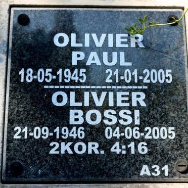 OLIVIER Paul 1945-2005 &amp; Bossi 1946-2005