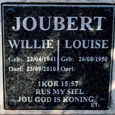 JOUBERT Willie 1941-2010 &amp; Louise 1950-