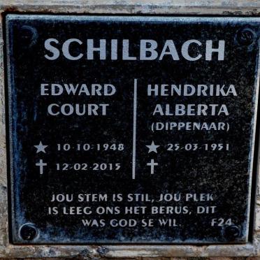 SCHILBACH Edward Court 1948-2015 &amp; Hendrika Alberta DIPPENAAR 1951-