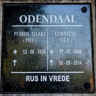 ODENDAAL Petrus Tjaart 1939- &amp; Cornelia 1942-2014