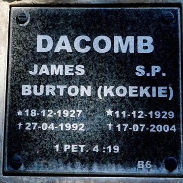 DACOMB James Burton 1927-1992 &amp; S.P. 1929-2004