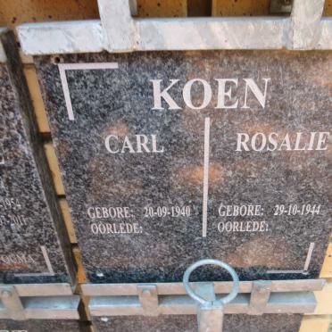 KOEN Carl 1940- &amp; Rosalie 1944-