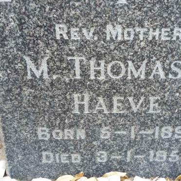 HAEVE M. Thomasie 1895-1956