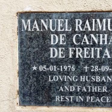 FREITAS Manuel Raimundo de Canha, de 1976-2011