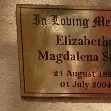 SMALL Elizabetha Magdalena 1924-2004