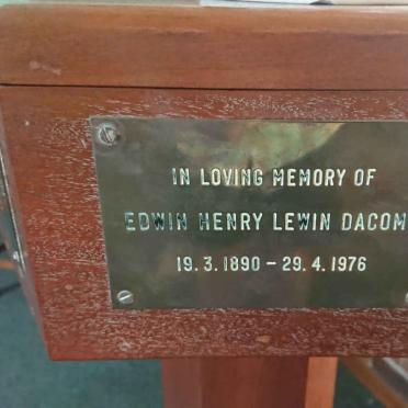 DACOMB Edwin Henry Lewin 1890-1976