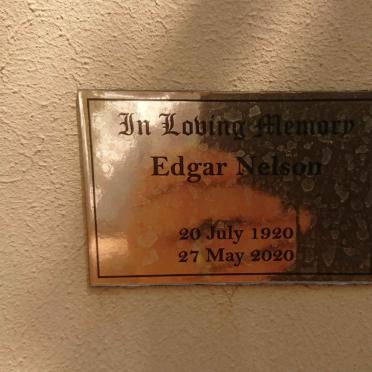 NELSON Edgar 1920-2020