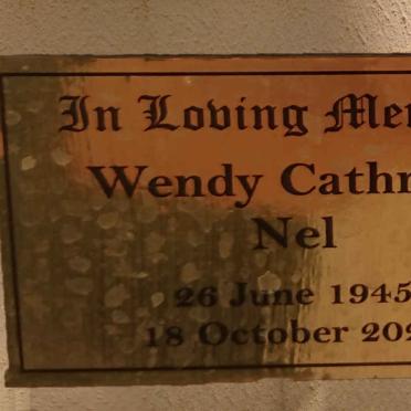 NEL Wendy Cathrine 1945-2020