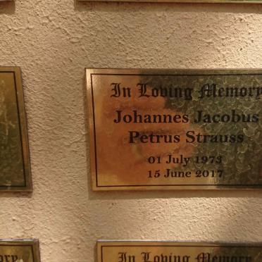 STRAUSS Johannes Jacobus Petrus 1973-2017