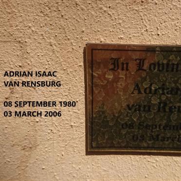 RENSBURG Adrian Isaac, van 1980-2006