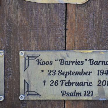 BARNARD Koos 1940-2011