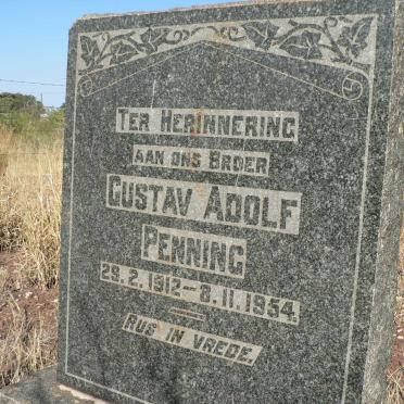 PENNING Gustav Adolf 1912-1954