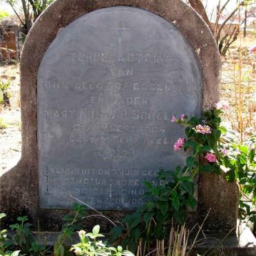SCHOEMAN Martinus J.P. 1854-1926