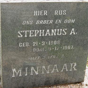 MINNAAR Stephanus Albertus 1906-1967