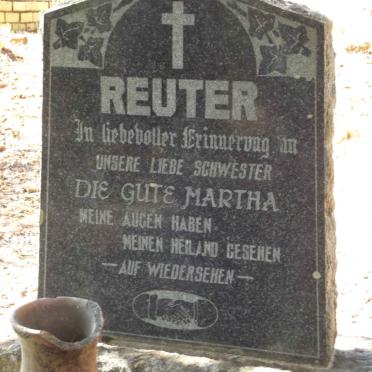 REUTER Martha