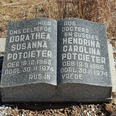 POTGIETER Dorathea Susanna 1963-1974 :: POTGIETER Hendrina Carolina 1966-1974