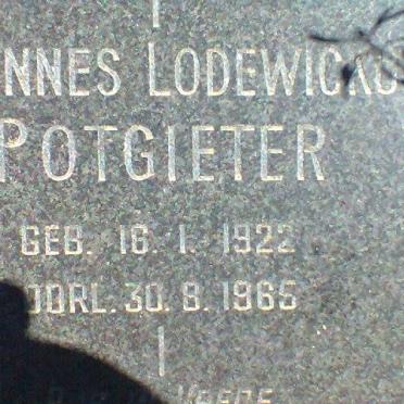 POTGIETER Johannes Lodewickus 1922-1965