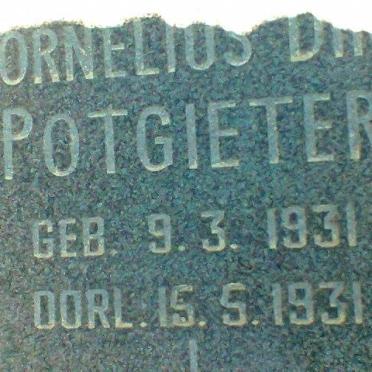 POTGIETER Cornelius Dirk 1931-1931
