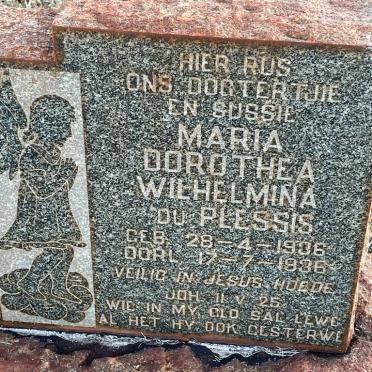 PLESSIS Maria Dorothea Wilhelmina, du 1936-1936