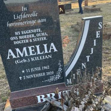 BRITS Amelia nee KILLIAN 1962-2020