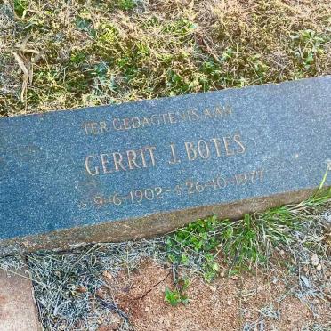 BOTES Gerrit J. 1902-1977