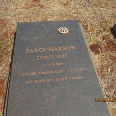 FARQUHARSON Sydney John 1929-1984