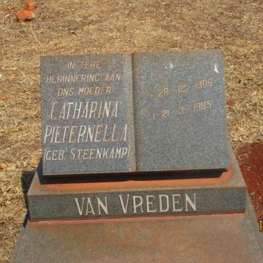 VREDEN Catharina Pieternella, van nee STEENKAMP 1906-1985