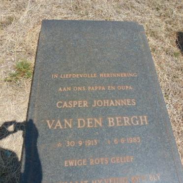 BERGH Casper Johannes, van den 1913-1985