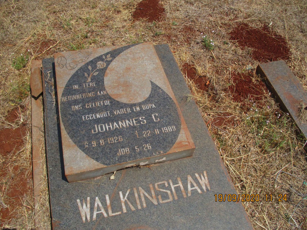 WALKINSHAW Johannes C. 1926-1989