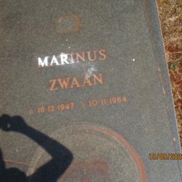 ZWAAN Marinus 1947-1984