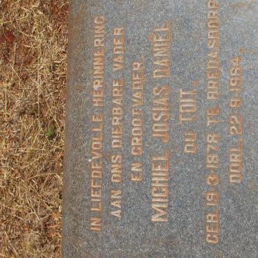 TOIT Michiel Josias, du 1878-1964 &amp; Alida Elizabeth LOTZ 1883-1942