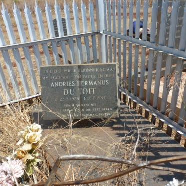 TOIT Andries Hermanus, du 1923-1987 &amp; Margaretha Isabella 1927-