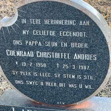 LABUSCHAGNE Coenraad Christoffel Andries 1958-1987