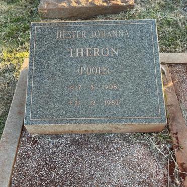 THERON Hester Johanna nee POOLE 1928-1982