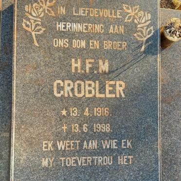 GROBLER H.F.M. 1916-1998