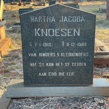 KNOESEN Martha Jacoba 1910-1989