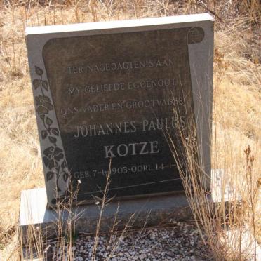 KOTZE Johannes Paulus 1903-197?