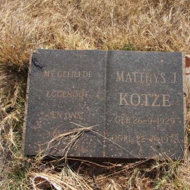 KOTZE Matthys J. 1929-1978