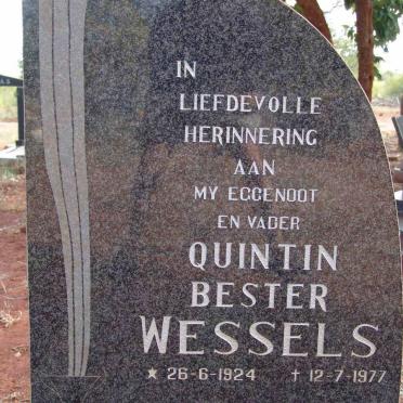 WESSELS Quintin Bester 1924-1977