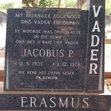 ERASMUS Jacobus P. 1923-1978