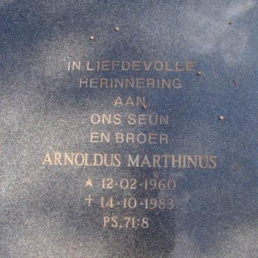 MEIRING Arnoldus Marthinus 1960-1983