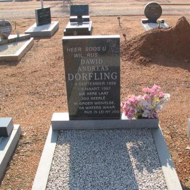 DORFLING Dawid Andreas 1956-1997